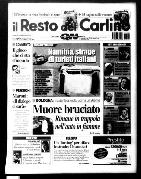 Il Resto del Carlino : giornale dell'Emilia